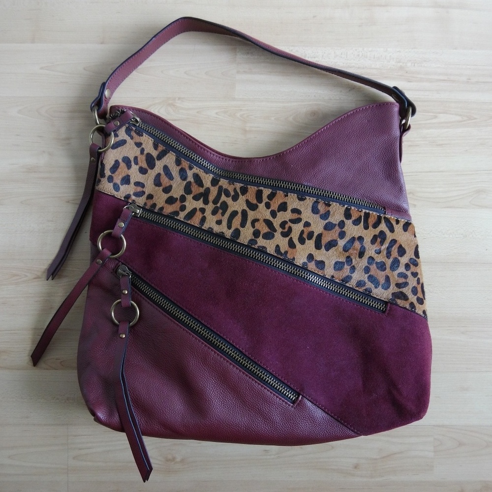 Original Sharif 1827 Leopard Shoulder Bag Leather